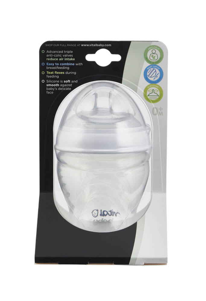 Vital Baby - Nurture Breast Feeding Bottles 240Ml (2Pk) |0 Months+
